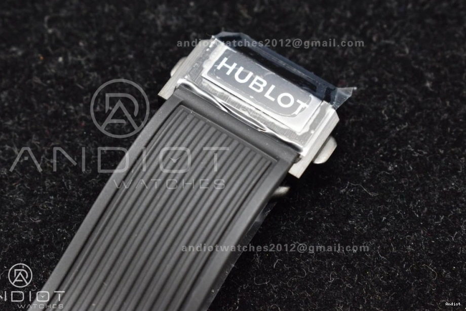 Skeleton 1:1 Best Unico Dial Black Titanium Big Rubber Black ZF Strap Edition Bang Hublot On A1280 0214